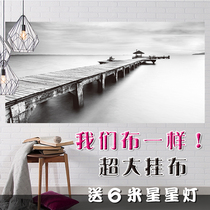3 m Hangins Bins background wall Bedrooms Decoration Background Cloth Oversized Dorms House Renovation Big Wall Cloth Photo B
