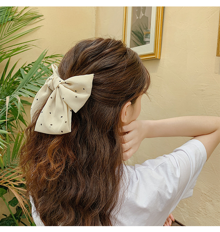 Women's Cute Simple Style Bow Knot Alloy Cloth Hair Clip display picture 4