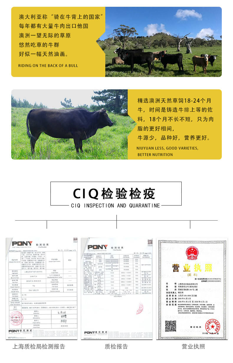 澳洲进口 A级新鲜雪花肥牛砖 3.4斤 图4