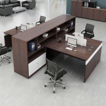 Staff office table and chair combination staff table simple modern 2 4 6 person screen card holder Financial Desk