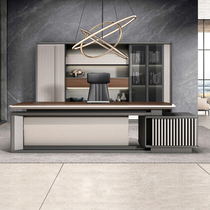 Light Extravagant Atmospheric Boss Table Brief Modern President Table Bentai Chairman Senior Office Desk Chair Composition