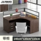 Bàn nhân viên bốn người đơn giản hiện đại 2/4/6/8 người màn hình nhân viên vách ngăn bàn ghế văn phòng - Nội thất văn phòng
