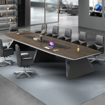 Conference Table Minimalist Modern Large Conference Room Long Table Reception Strip Negotiate Table Desk Chair Composition