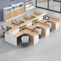 Staff Desk Desk Sub-Office Desk Chair Combination Furniture Screen Station 26-four-position desk