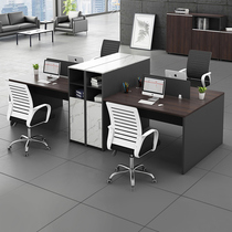 Office furniture staff desk 4 people simple modern screen partition office table and chair combination staff Station