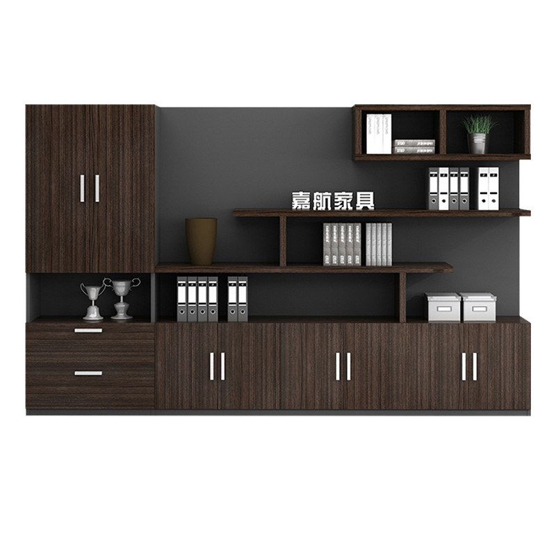 Jiahang Office Furniture Kaimo Oak Floor File Cabinet Information Cabinet Boss Desk Water Cabinet Glass Wood Cabinet