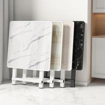 Nanzhuzi leisure folding table simple dining table household 4 People Square solid wood small square table coffee table