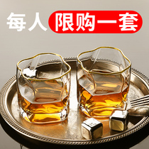 Collection Handmade Daily Crystal Glass Foreign Wine Glasses Beer Cups Suit Home Thickening Creative Whisky Wine Glasses