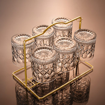 High-Quality Whiskey Glasses, Creative Glass Beer Cups, Home Cup Set, European-Style Trendy Bar Liquor Glasses