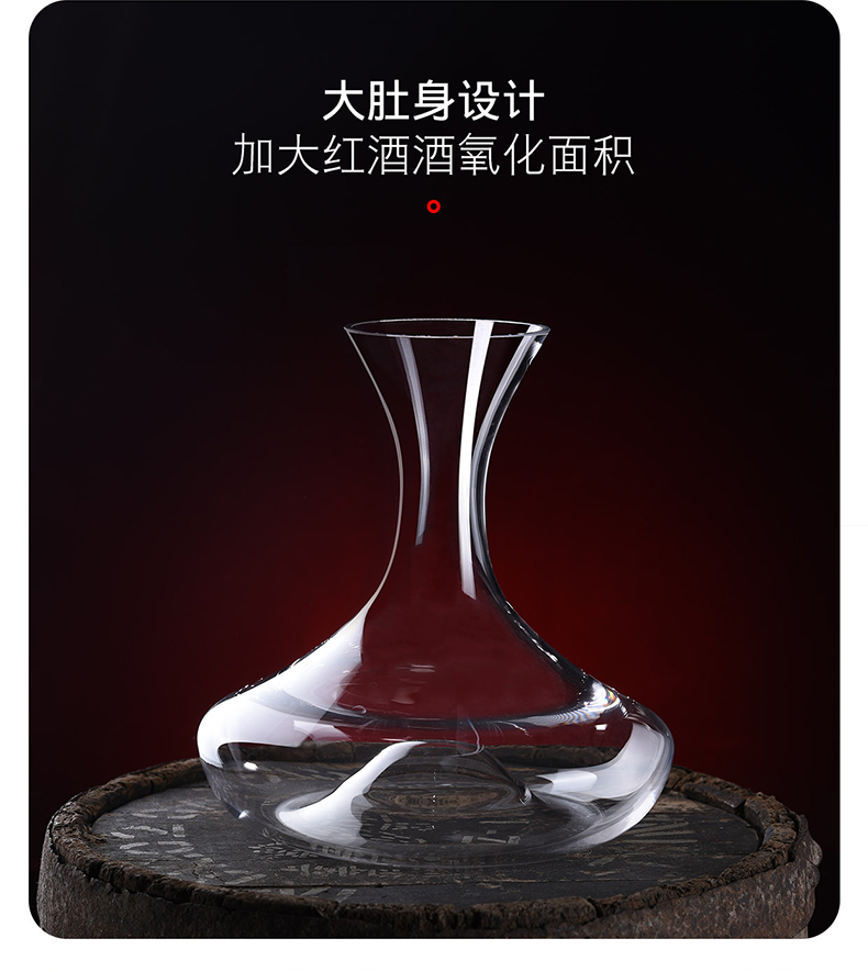 Pha lê đỏ rượu vang decanter đặt hộ gia đình rượu vang rượu vang cá tính dày hip bình tách rượu - Rượu vang đồ khui rượu