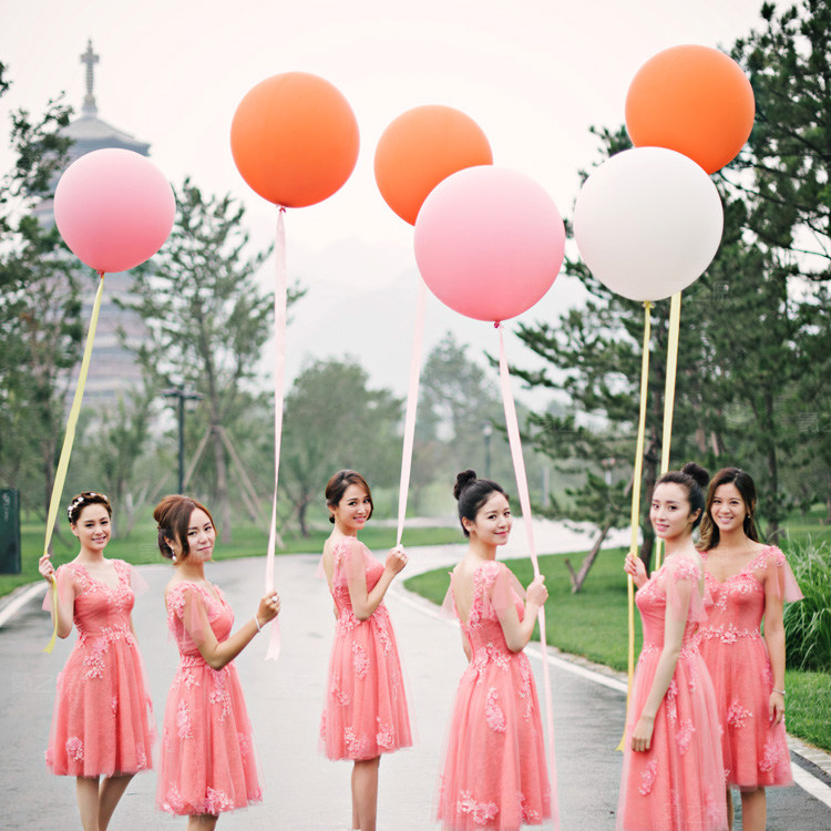 36-inch large wedding wedding latex balloon Valentine's Day romantic bar shopping mall layout rainbow sky