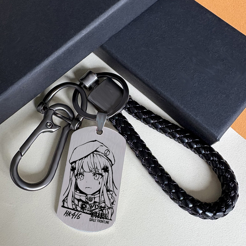 Girls' Frontline Keychain Griffin 404 Squad Ump45 Metal Necklace Hk416 Merchandise G11 Backpack Pendant Girls' Frontline Keychain Griffin 404 Squad Ump45 Metal Necklace Hk416 Merchandise G11 Backpack Pendant