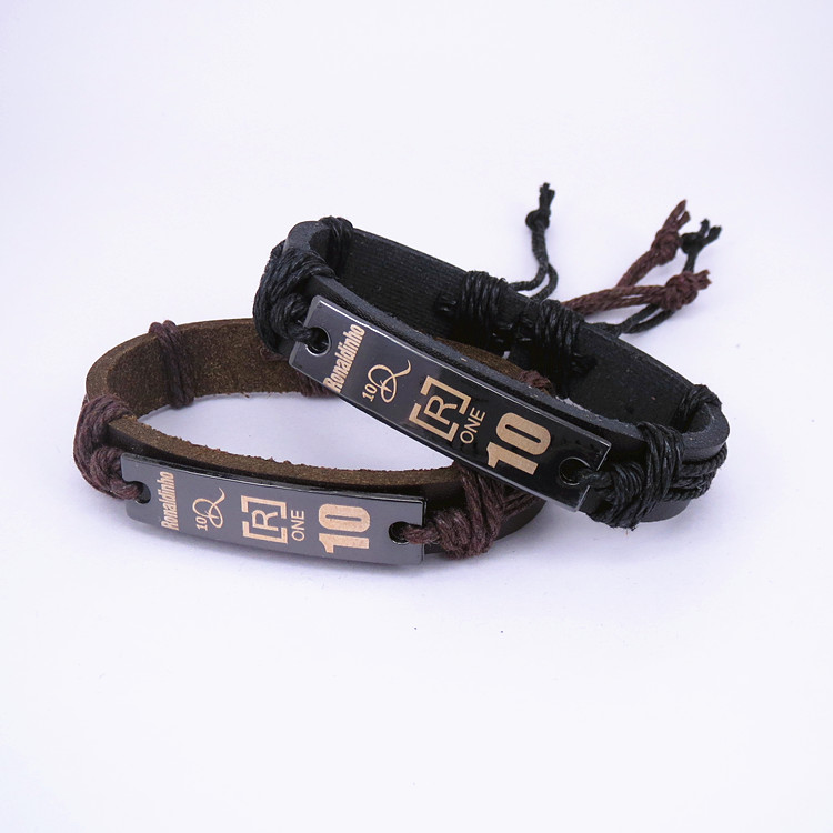 Vòng tay bóng đá Real Madrid C Robasa Mesine Mare Ibu người hâm mộ vòng tay nam nữ có thể điều chỉnh dây đeo cổ tay 	găng tay thủ môn dính