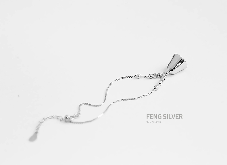 Chuông gió vòng chân nữ chuông bạc sterling Nhật Bản và Hàn Quốc của sinh viên giản dị retro Sen mới của bạn gái có một giọng nói chữ lắc chân nữ inox