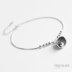 Chuông gió vòng chân nữ chuông bạc sterling Nhật Bản và Hàn Quốc của sinh viên giản dị retro Sen mới của bạn gái có một giọng nói chữ lắc chân nữ inox Vòng chân