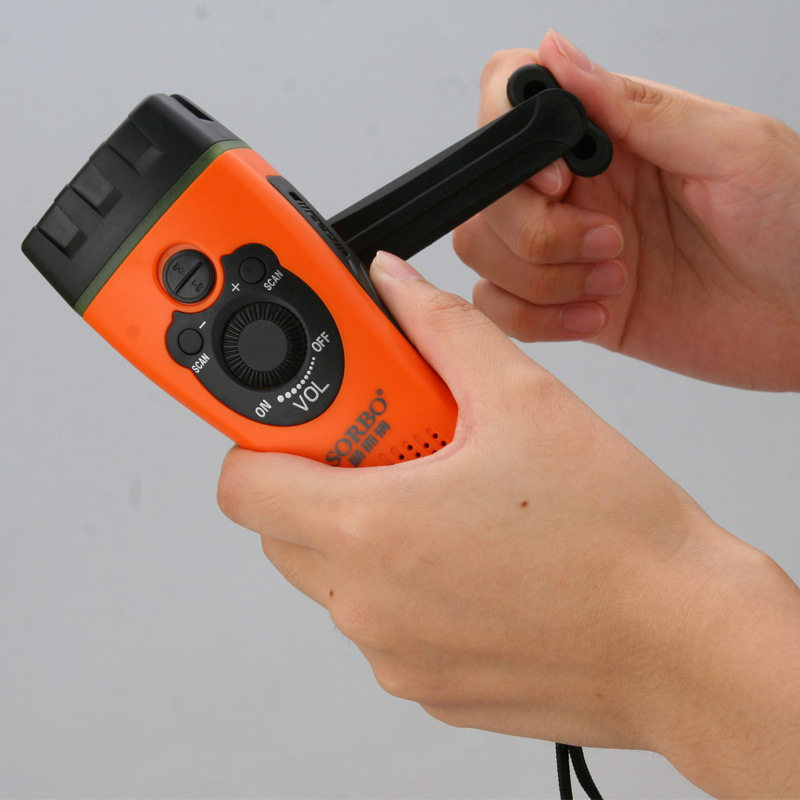 Sorbo, Outdoor Multi-function Flashlight Household Lighting Radio Hand Charging Emergency Lighting