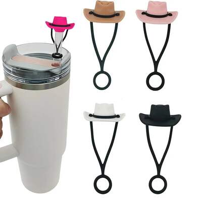 Silicone Cowboy Hat Straw Covers Cap Compatible For Stanley