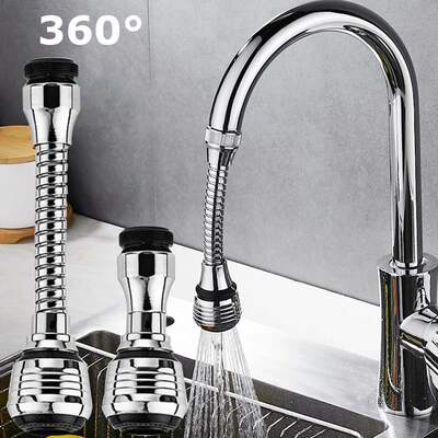 360° Adjustment Kitchen Faucet Extender Dual Mode Water Sav