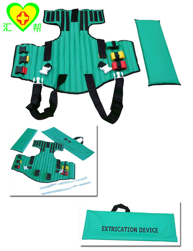 Chest Back Fixed Splint Green Stretcher Short Ridge Plate Torso Splint Medical Fracture Splint Rescue Sleeve