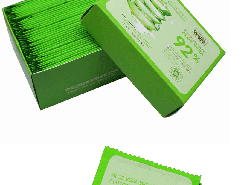 Old Beekeeper Aloe Vera Remover Khăn lau cá nhân đóng gói 38 lớn Cleansing Cotton Deep Cleansing Wipes tẩy trang svr