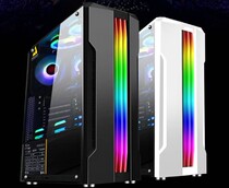 Play Jia hunter 3 0 full side transparent gaming chassis under the built-in RGB light bar computer single chassis
