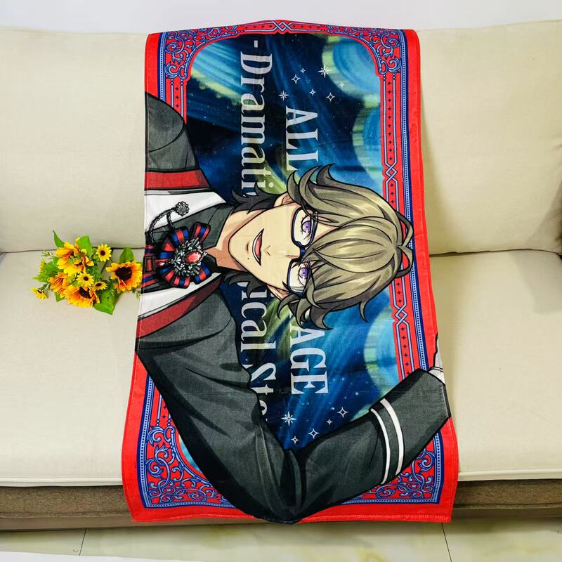  Japanese Single Item Bulk Sale: Umineko No Naku Koro Ni (the Melody of Melody) Himuro Fuyuki, Ichinose Tokiya Pure Cotton Bath Towel, Large Towel with Minor Flaws