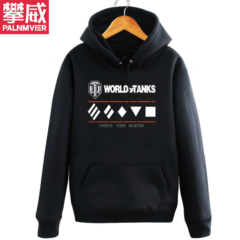 Autumn and Winter New Products World of Tanks Game Peripheral Hooded Sweatshirt Jacket Clothing for Men and Women