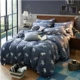 Winter Falais dày bốn mảnh lông cừu san hô ấm áp hai mặt cộng với bộ đồ lót nhung ba mảnh 1,5-2,0m