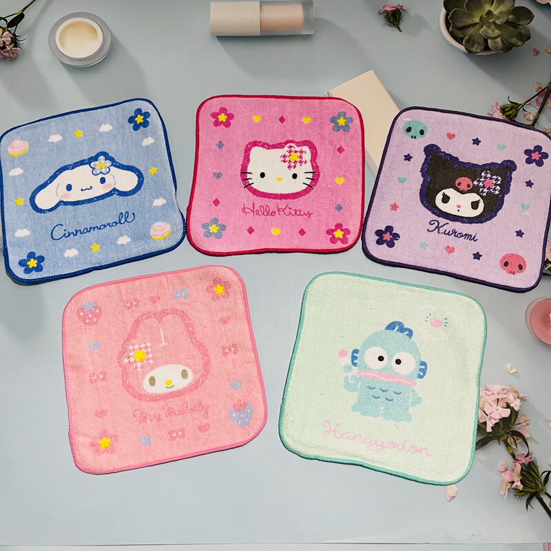 5-Pack Cartoon Small Square Towels for Children, Face Towels, Hand Towels, Household Face Towels, Handkerchiefs 5-Pack Cartoon Small Square Towels for Children, Face Towels, Hand Towels, Household Face Towels, Handkerchiefs