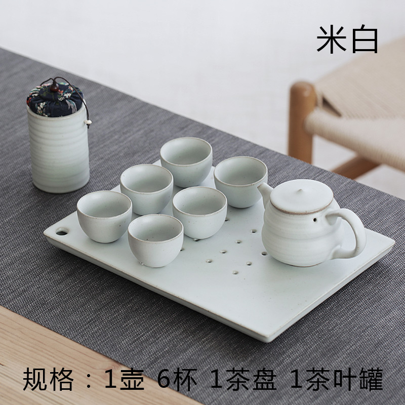 Japanese tea set rust glaze thick clay restoring ancient ways of black start kung fu tea set group contracted dry terms