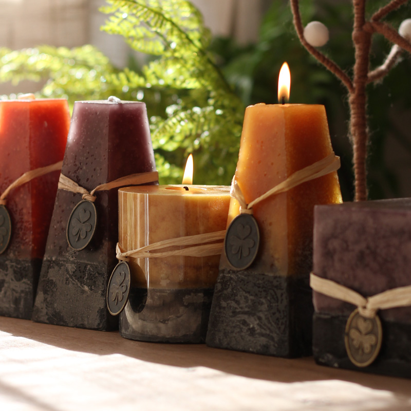 Find Some Fragrant Lavender Candle Candle Light Dinner Wedding Wedding Decoration Candle Tower Shaped Round Square Essential Oil Smoke-friendly-Taobao