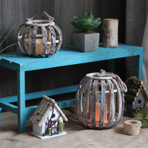 Hand bark wind lights Lights candlestick wedding Sen facade courtyard decoration hanging lamp bed night lights