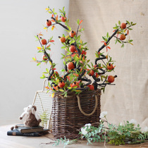 Forget a Pomegranate vine simulation flower decorated flower flower fruit plant wrapped landscape props Chinese style