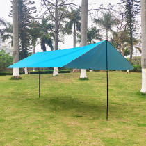 Outdoor canopy tent Silver coated UV-proof awning Rain-proof sunscreen awning Camping barbecue pergola car side tent