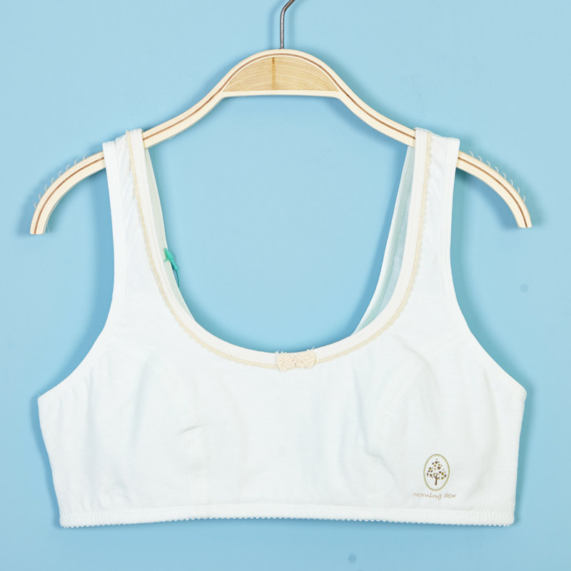Bai Ling Bai Li cotton thin section of girl's underwear development period junior high school students vest-type underwireless bra 91002