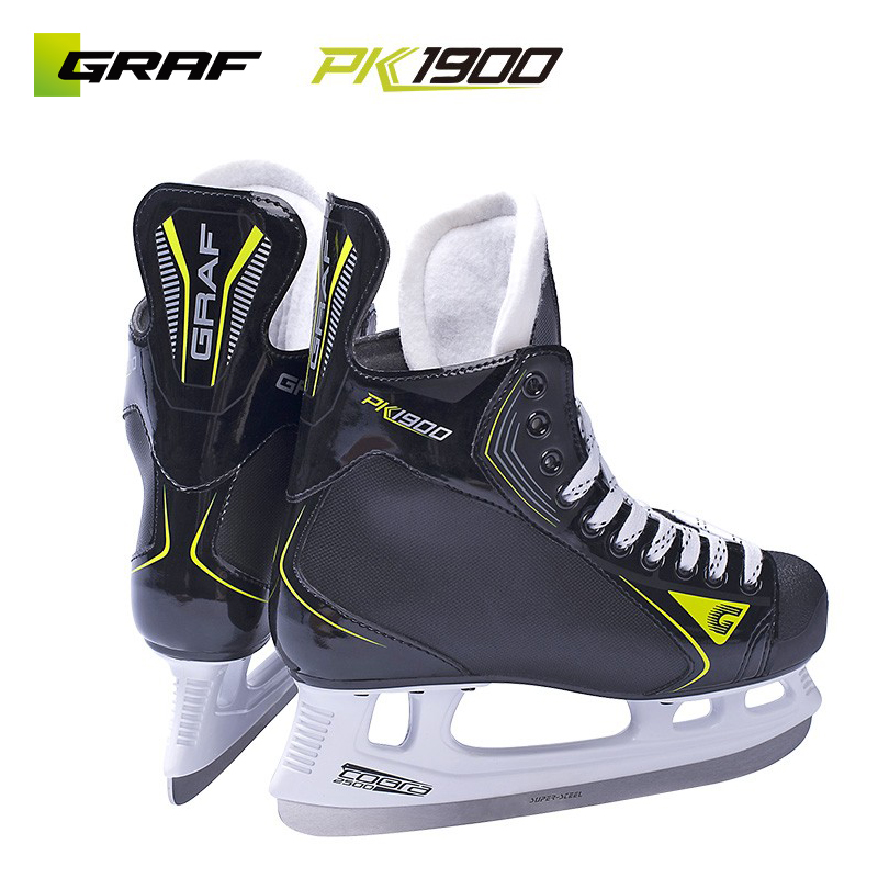 Swiss GRAF Grave PK1900 ice hockey shoes Children's youth Ball Knife Real Ice Skating Shoes Equip New