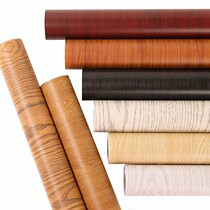 Background wall wooden door wood grain sticker Brown table imitation mahogany door cabinet thickened wood floor sticker art door wall sticker wallpaper