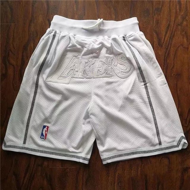 Lakers James Kobe's same bull embroidered Curry American loose retro sports breathable basketball shorts