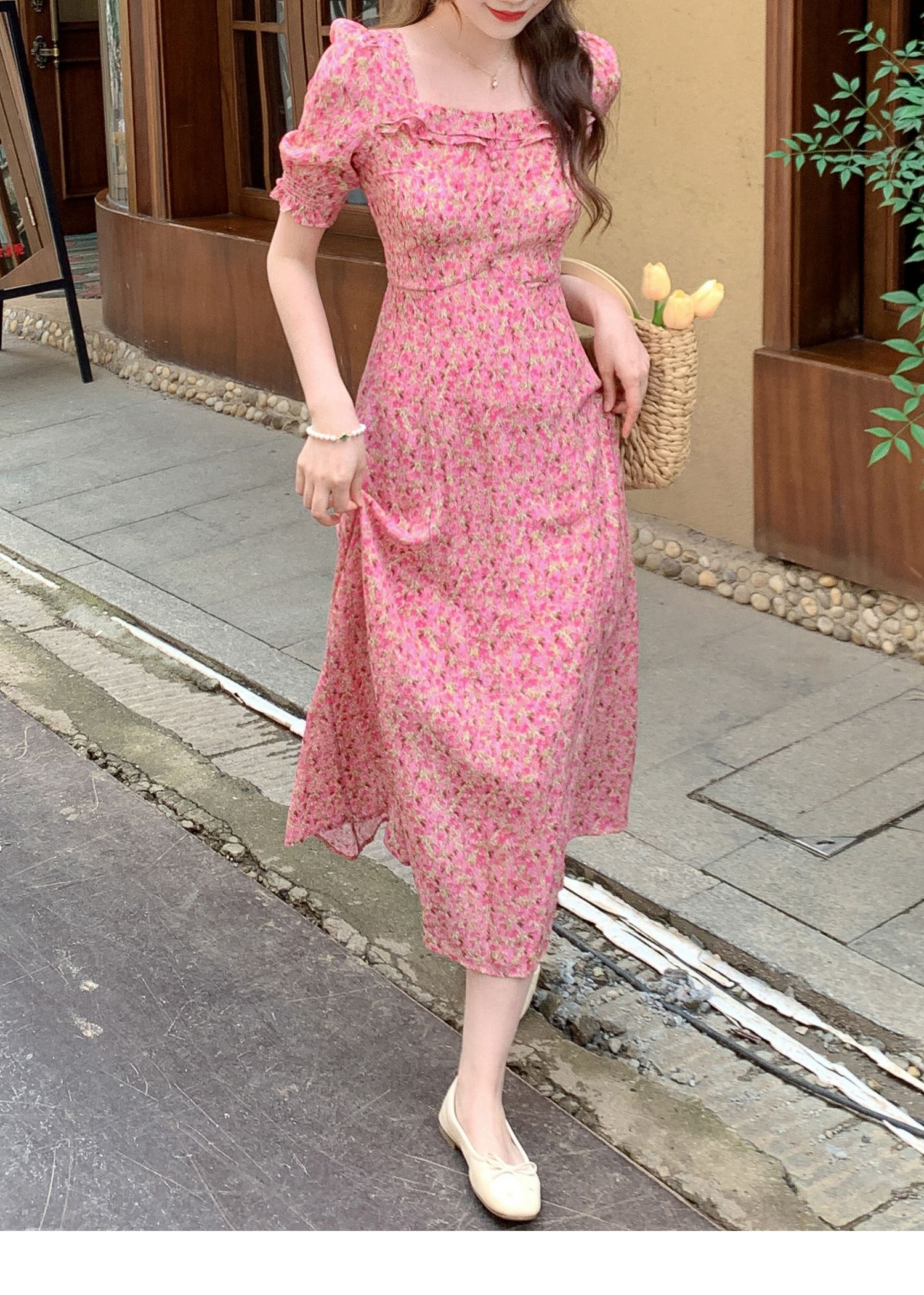 C8701 2070K VÁY ĐẦM LIỀN THÂN NỮ JIARELA MÙA HÈ HỌA TIẾT HOA TRÔNG TRẺ HƠN TUỔI THỜI TRANG NỮ G05 SẢN PHẨM MỚI