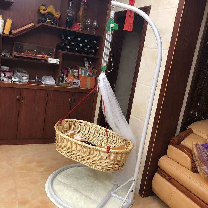 Chaoshan cradle up and down cradle bed baby Newborn child pacify cradle rocking nest Automatic hanging bed electric baby