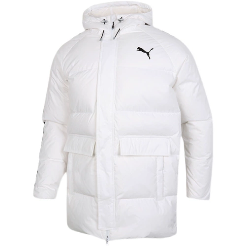 Puma, зимний длинный ветрозащитный пуховик, увеличенная толщина, средней длины