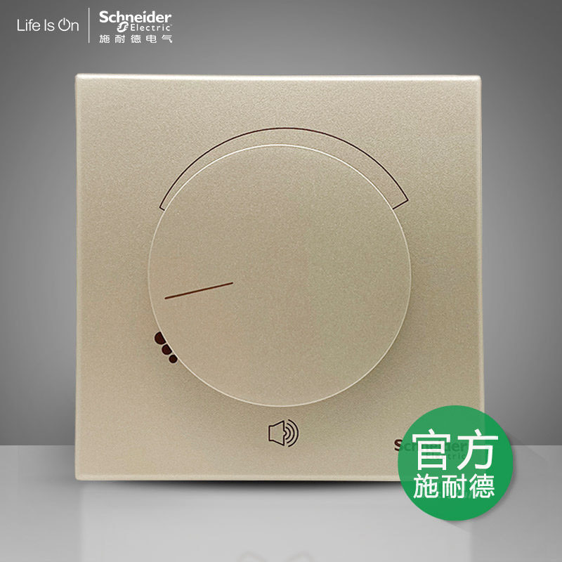 Schneider Switch Socket Pleas Golden 5 W 8 Ω Tuning Switch Constant Resistance Volume Regulator Concealed 86 Type