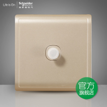 Schneider Switch Socket Fengshan Intoxicant Gold Broadband TV One F Joint TV Socket 86 Type