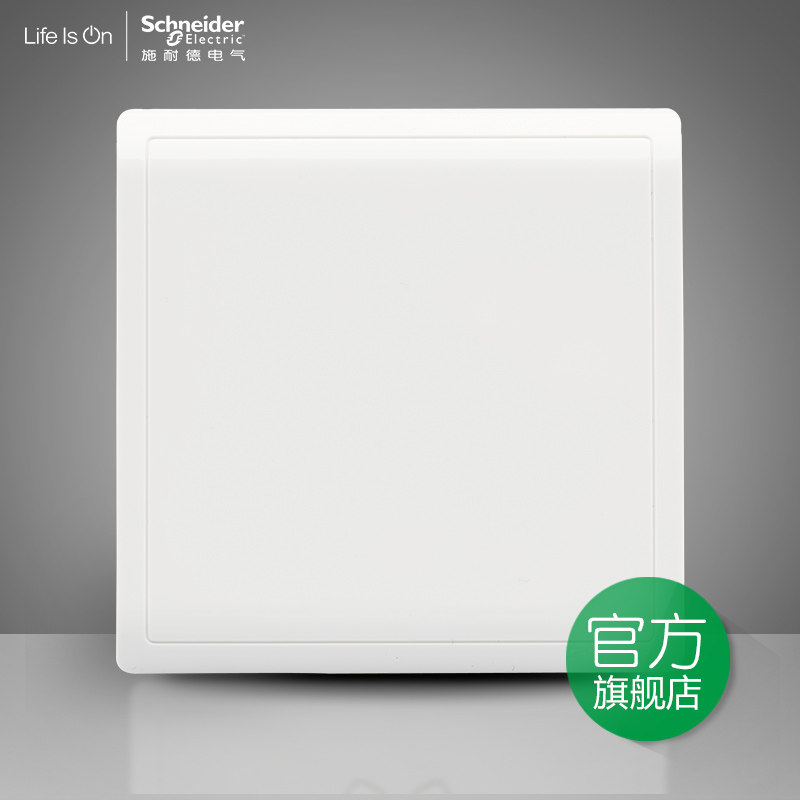 Schneider switch socket Fengshan white blank panel blocked wall blind board white board