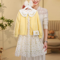 Girls' Dress 2025 Autumn New Style Girls' Fashionable Floral Children's Clothing Children's Spring and Autumn Two-Piece Set Princess Dress