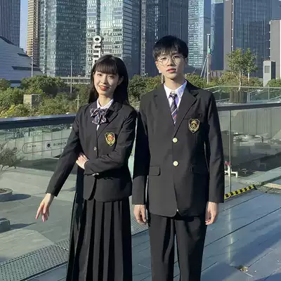 Class clothes Autumn and winter suits Korean version of suit Academy style English suits high school students long sleeve jacket school uniforms