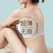 Summer seamless beauty back underwear womens no steel ring anti-glare bottoming vest suspenders sports bra tube top one thin