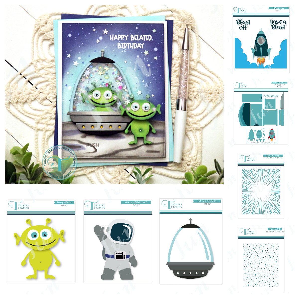 外星人火箭Cutting Dies Stamps：让你的DIY作品瞬间变身星际探险家！🌟🚀-手工制作工具-淘宝好物网, image size:1200x1200