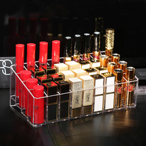 Lipstick storage grid Multi-grid storage box Display rack shelf lipstick box Transparent cosmetics finishing desktop