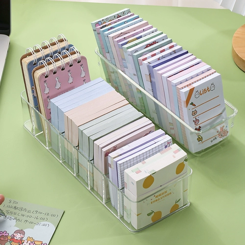 Настольная пластиковая коробка для хранения, заметка, маленькая система хранения